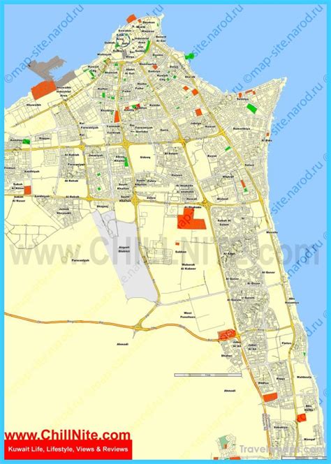 Map of Kuwait City - TravelsMaps.Com