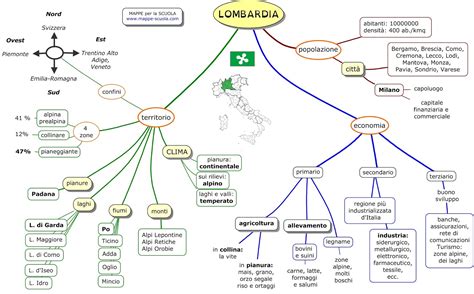 Mappe Per La Scuola La Lombardia