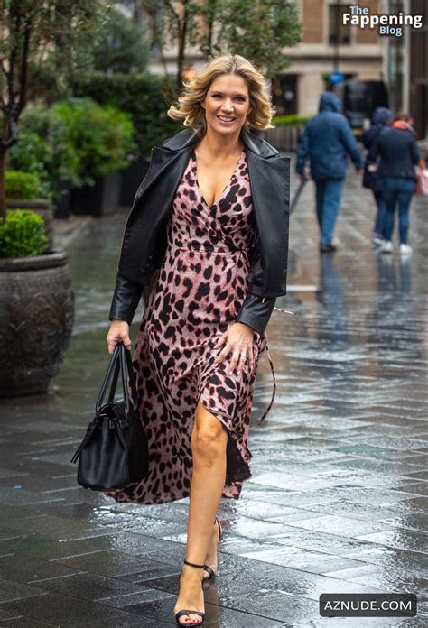 Charlotte Hawkins Sexy Spotted Showing Off Her Hot Cleavage And Legs At Global Studios AZNude