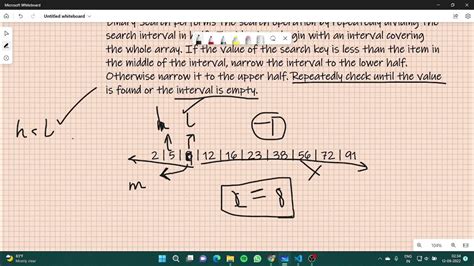 Binary Search Algorithm Data Structures Youtube