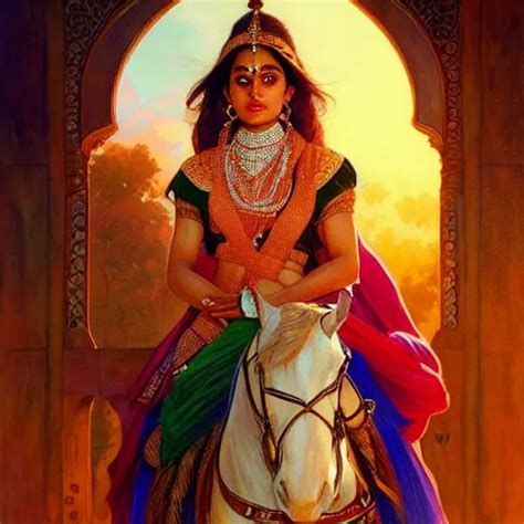 Beautiful Portrait Of Rani Laxmi Bai Real Life Photo Stable Diffusion