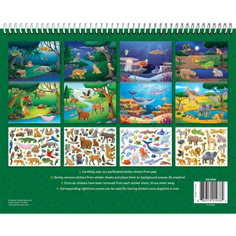 Animal Habitats Reusable Sticker Pad Tcr20113 Teacher Created Resources