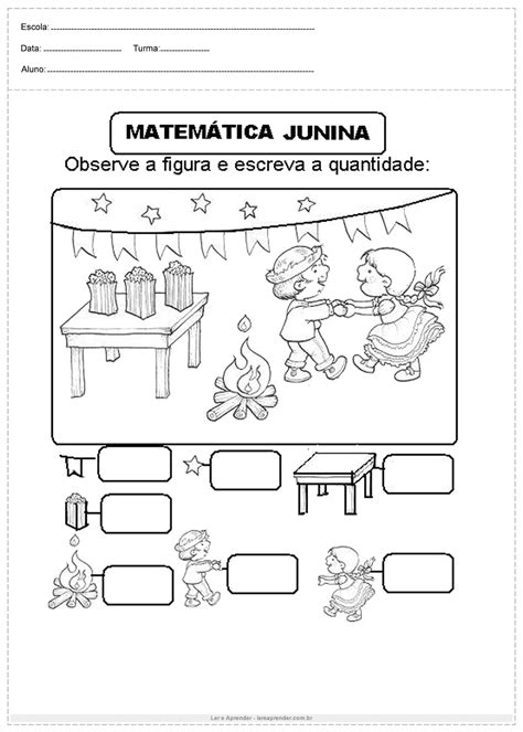 Atividades De Matematica E Festa Junina Atividades De Matematica Images