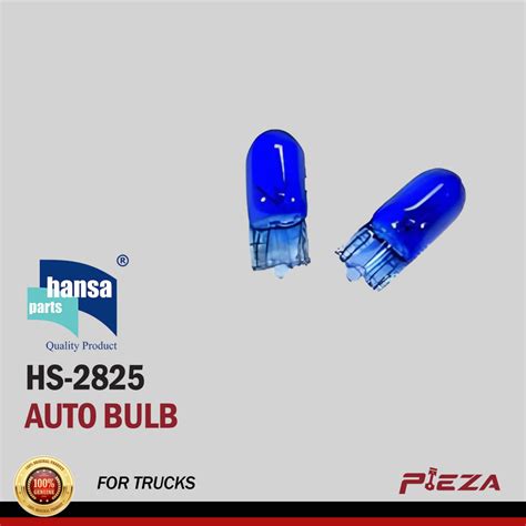 Hansa Hs 2825 Blue Colored Auto Bulb T10 158 12v Blue 5w Circuit