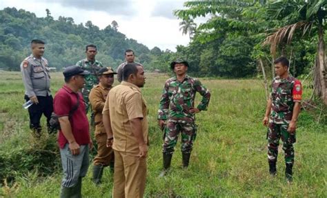 Dukung Ketahanan Pangan Nasional Danramil Simtim Beserta Muspika