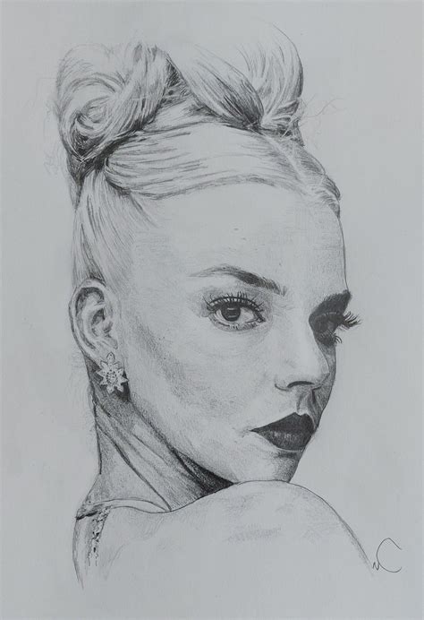 Anya Taylor Joy, Portraits, Male Sketch, Art, Art Background, Head ...