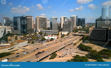 Street Traffic in Downtown Dallas from Above - DALLAS, UNITED STATES - NOVEMBER 09, 2022 ...