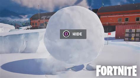 How To Hide In A Giant Snowball In Fortnite Locations Winterfest