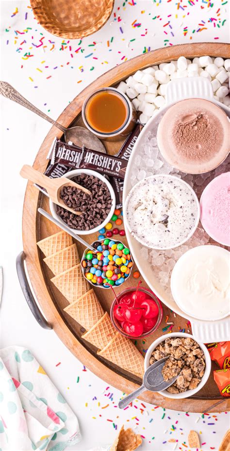 Diy Ice Cream Sundae Bar Topping Ideas Play Party Plan