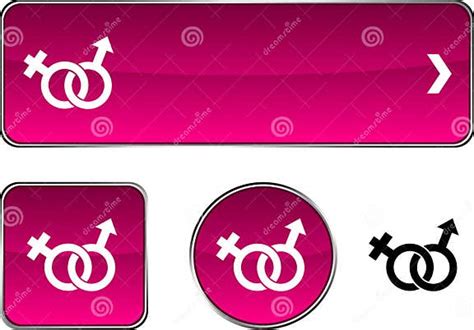 Sex Button Set Stock Vector Illustration Of Modern 13351296