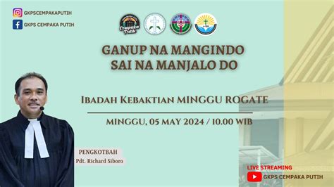 Ibadah Kebaktian MINGGU ROGATE 5 Mei 2024 YouTube