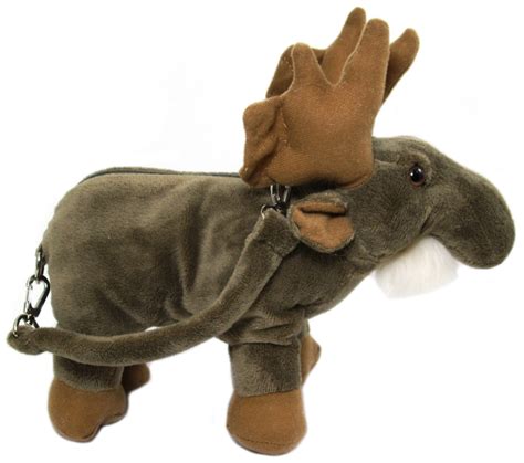 Wishpets Childrens Kids Brown Moose Animal Plush Stuffed Handbag ...