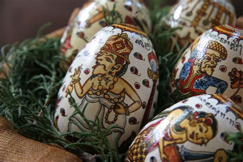 A Happy Easter Christmas Bulbs Indonesian Art Holiday Decor