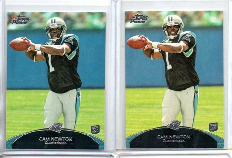 Cam Newton Topps Prime Football Base Rookie Rc Card Lot Ebay