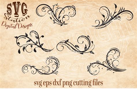 Swirls Svg For Cricut