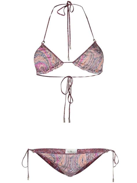 Etro Paisley Print Bikini Set Editorialist