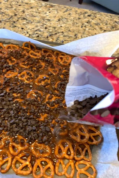 Christmas Crack Pretzel Toffee Bark Chaotically Yours