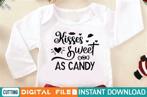 Kisses Sweet As Candy Svg Graphic By Happy Svg Club · Creative Fabrica