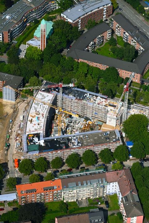 Hamburg Von Oben Baustelle Zum Neubau Einer Mehrfamilienhaus