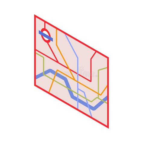 Composición De Mapas Subterráneos De Londres Ilustración del Vector