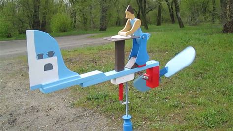 Wind Driven Wooden Whirligig Baking A Pie” Or Rolling Out A Pie