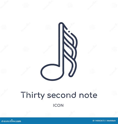 Thirty Second Note Rest Vector Icon On White Background. Flat Vector Thirty Second Note Rest ...