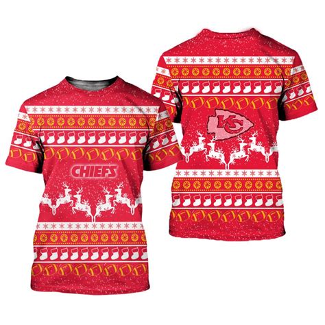 Kansas City Chiefs Christmas Pattern Limited Edition Unisex T Shirts