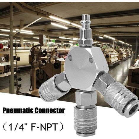 MINKUROW 1 4 F Npt Colector De Manguera De Aire De 3 Vías Acoplador