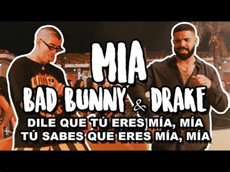 Bad Bunny Feat Drake Mia Letra Lyrics YouTube