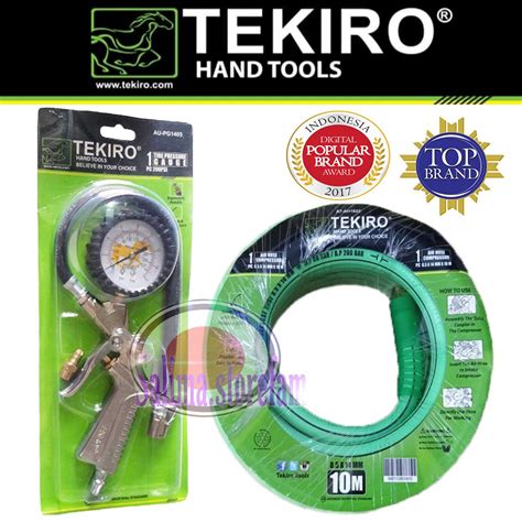 Jual Paket Alat Isi Angin Tekiro Tire Pressure Gauge Tekiro Selang