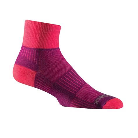 Coolmesh Ii Quarter Socks Plumpink Wrightsock Australia