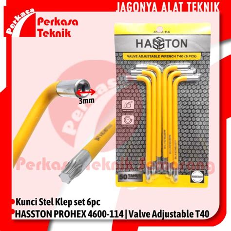 Jual HASSTON PROHEX 4600 114 Kunci Stel Klep Motor 6pc Valve Adjustable