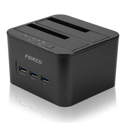 Fideco Usb Dual Bay Hard Drive Hdd Docking Station Amazon Co Uk