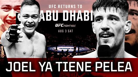 Breaking Joel Lvarez Vs Elves Brener En El Ufc De Abu Dhabi El De