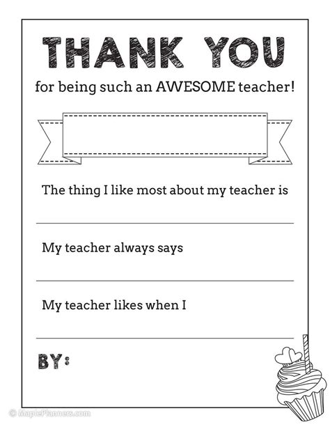 Free printable teacher appreciation thank you notes – Artofit