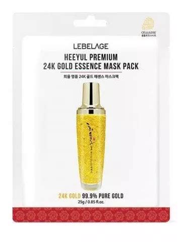 Mascarillas Facial Premium Heeyul Coreana De Oro K Pz