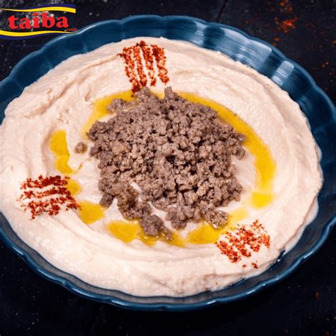 Hummus with meat Arabic lebanese, egyptian, palestinian, syrian ...