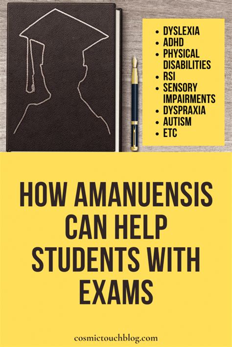 How Amanuensis Can Help Students With Exams - Cosmic Touch Blog