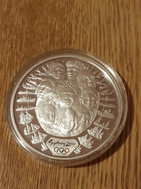 Moneta srebrna 1 oz Olimpiada Sydney 2000r GDYNIA Ogłoszenie na