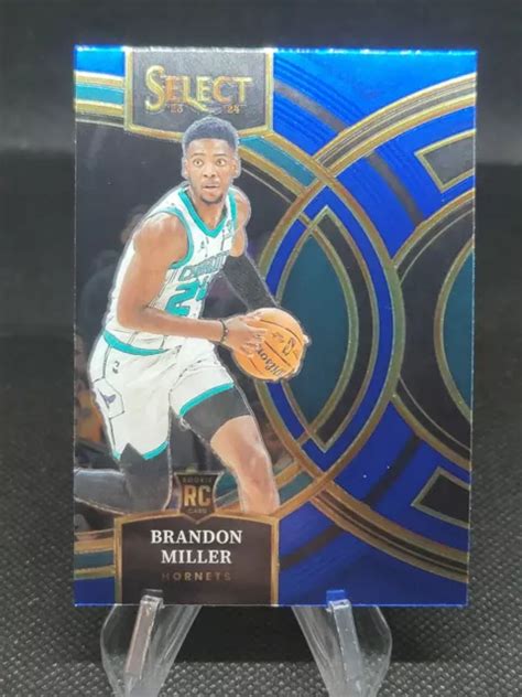 BRANDON MILLER PREMIER Blue 2023 24 Panini Select NBA Hornets RC 130