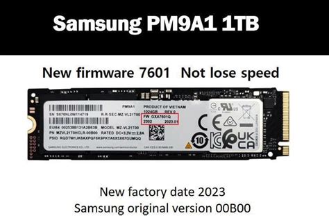 NEW Samsung PM9A1 1TB PCIe Gen 4 NVME SSD 7000MBs 2023 MODEL Solid ...