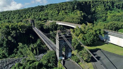 Pont Suspendu De La Rivi Re De L Est Carte De La R Union