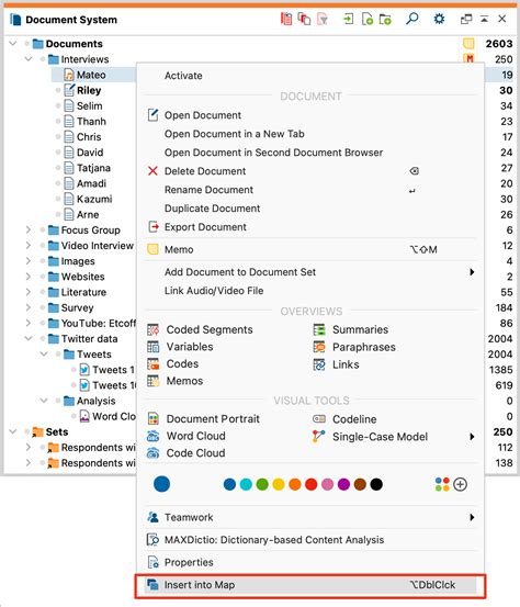 Maxqda 2022 Online Manual Create A Map And Add Objects Maxqda