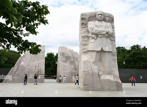 Martin Luther King Memorial On The National Mall Washington Dc United States Of America Stock