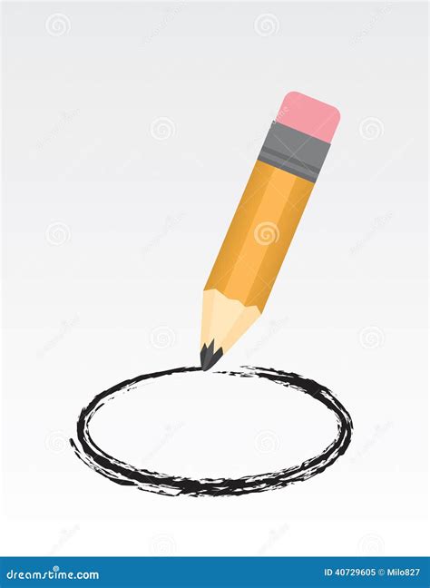 Pencil Circle Stock Vector - Image: 40729605