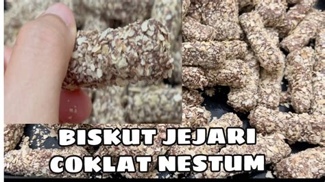 Biskut Jejari Coklat Nestum 3 Bahan Sahaja YouTube