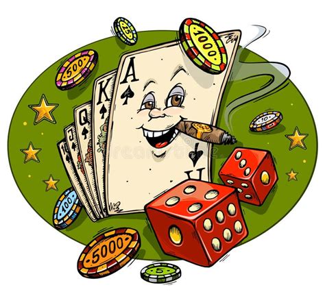 Casino Cartoon Mascot stock illustration. Illustration of star - 11370123