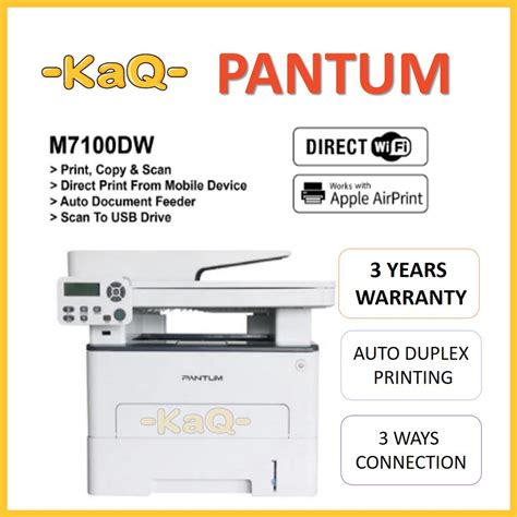 Pantum M Dw Monochrome Laser Printer Life Time Limited Warranty