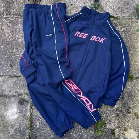 00s Reebok Shell Full Tracksuit Really Nice Baggy Depop