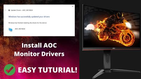 How to install/update your AOC monitor drivers! (AOC C24G1) (2022 ...